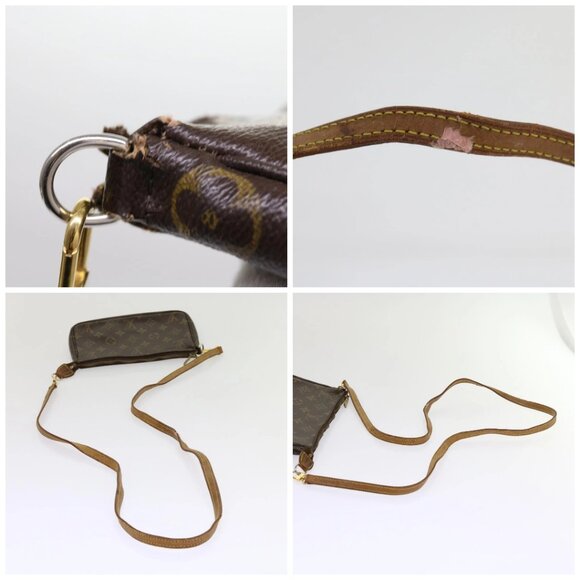 LOUIS VUITTON Monogram Pochette Accessoires Pouch M51980 LV Auth 63468 - Picture 16 of 16